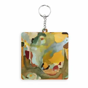 Desert Crossing MDF Square Keychain