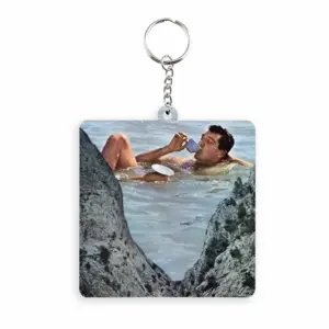 To The Sea MDF Square Keychain