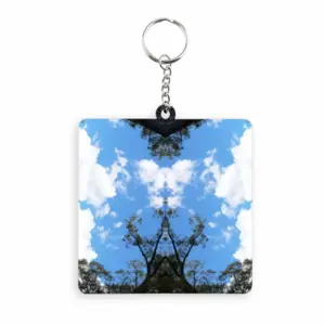 Holy Cloud Smokes MDF Square Keychain