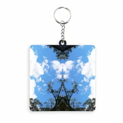 Holy Cloud Smokes MDF Square Keychain