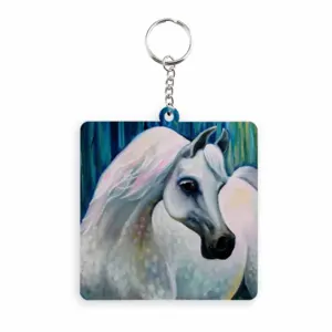 Arabian Horse 24X30 MDF Square Keychain