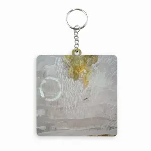 Rainy Day MDF Square Keychain