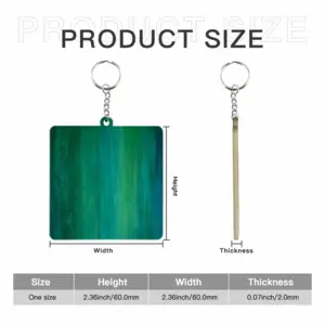 Emerald And Blue Ii MDF Square Keychain