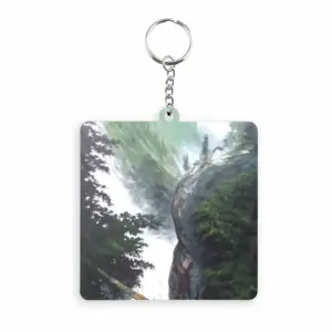 Paths Of Life MDF Square Keychain