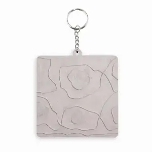 Rivers MDF Square Keychain