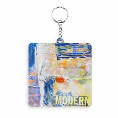 Mixed Media 2 MDF Square Keychain