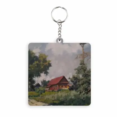 Crane Nest MDF Square Keychain