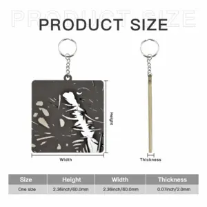 Corrosion 21 MDF Square Keychain