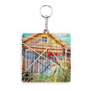 The Dancers House MDF Square Keychain