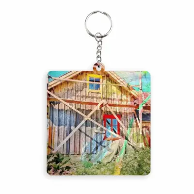 The Dancers House MDF Square Keychain