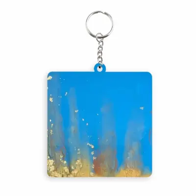 Gold Reef MDF Square Keychain