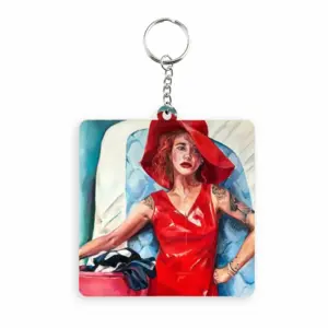 Be A Woman Original MDF Square Keychain