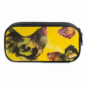 Rooster And Chickens Pencil Case