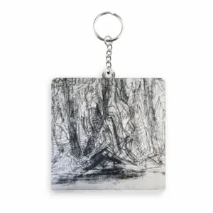 Smithfield Market London MDF Square Keychain