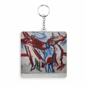 Smithfield Meat Market MDF Square Keychain