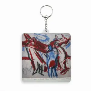 Smithfield Meat Market MDF Square Keychain