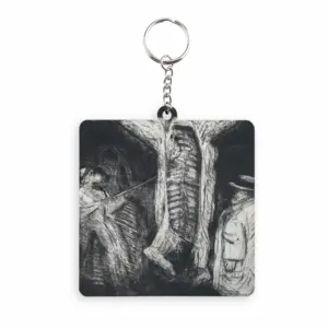 Smithfield Market MDF Square Keychain