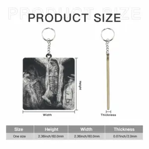 Smithfield Market MDF Square Keychain