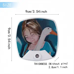 A Girl With A Goose Sleep Night Light