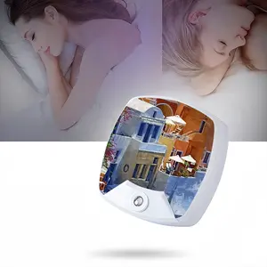 Santorini Houses In Oia Sleep Night Light