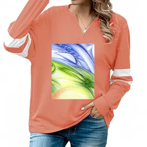 Women The Sixth Day V-neck Loose Sweatshirt