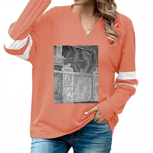 Women The Gatekeeper V-neck Loose Sweatshirt