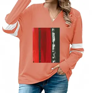 Women No Jive V-neck Loose Sweatshirt