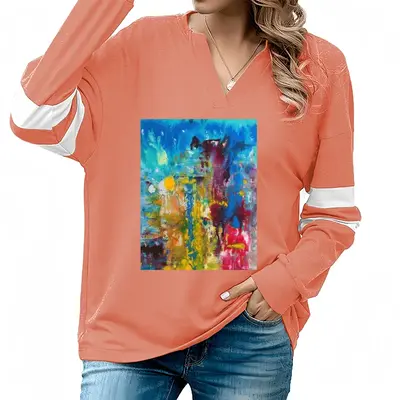 Women Hercules V-neck Loose Sweatshirt