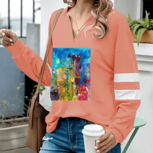 Women Hercules V-neck Loose Sweatshirt