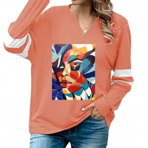 Women Calypso V-neck Loose Sweatshirt