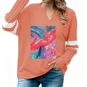 Women Magic V-neck Loose Sweatshirt