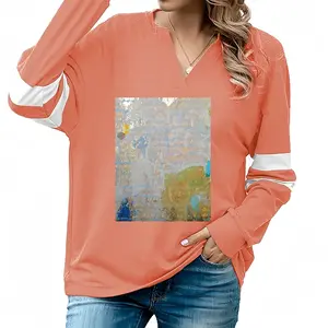 Women #8Th Of May V-neck Loose Sweatshirt