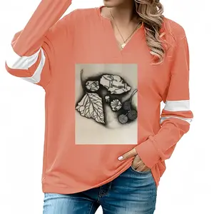 Women Earthsea 5 V-neck Loose Sweatshirt