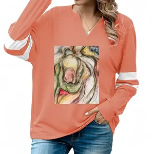 Women Embrace 1 V-neck Loose Sweatshirt