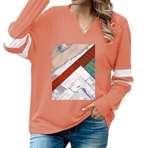 Women Tower Iii V-neck Loose Sweatshirt