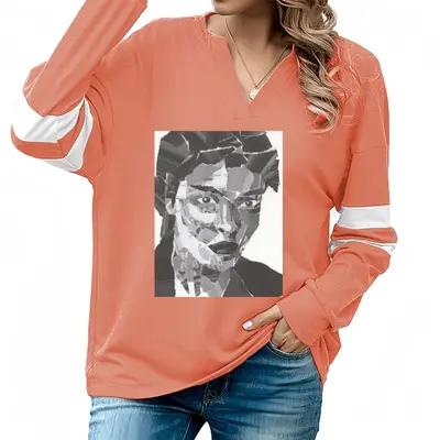 Women Together In Pieces V-neck Loose Sweatshirt