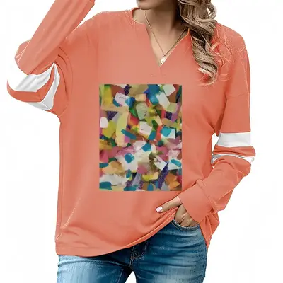 Women My Twin Ii V-neck Loose Sweatshirt