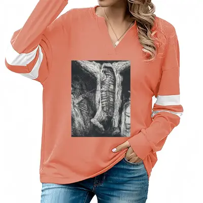 Women Smithfield Market V-neck Loose Sweatshirt