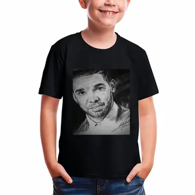 Aubrey Drake Graham Portrait Children's Cotton T-Shirt