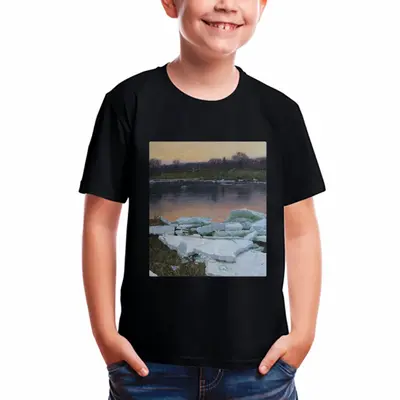 Ice Drift Twilight Children's Cotton T-Shirt