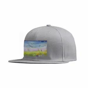 Field In Summer Twilight Flat Hip Hop Hat