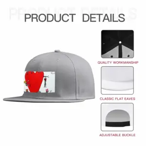 Love Is All Around Flat Hip Hop Hat