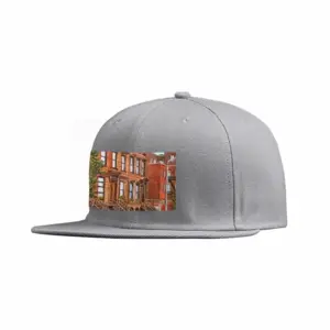 Brownstone Buildings New York City Flat Hip Hop Hat