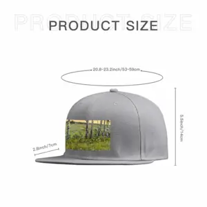 Birch Trees At Sunrise Flat Hip Hop Hat