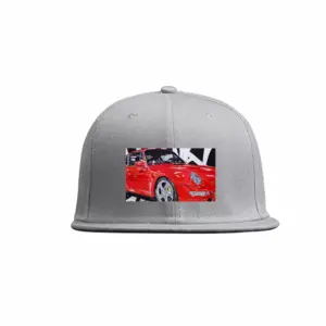 Porsche Turbo Red Flat Hip Hop Hat