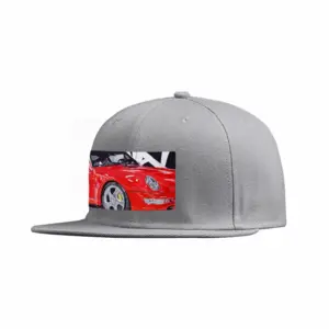 Porsche Turbo Red Flat Hip Hop Hat