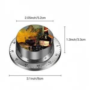 Bright Still Life With Wine Spin Timer