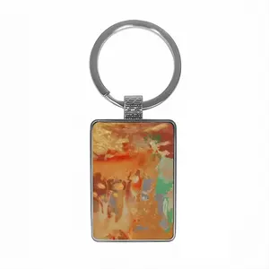 Palm Crest Square Keychain