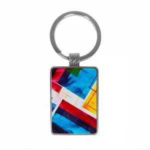 The Grexit Square Keychain