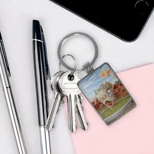 Object Of Adoration Square Keychain